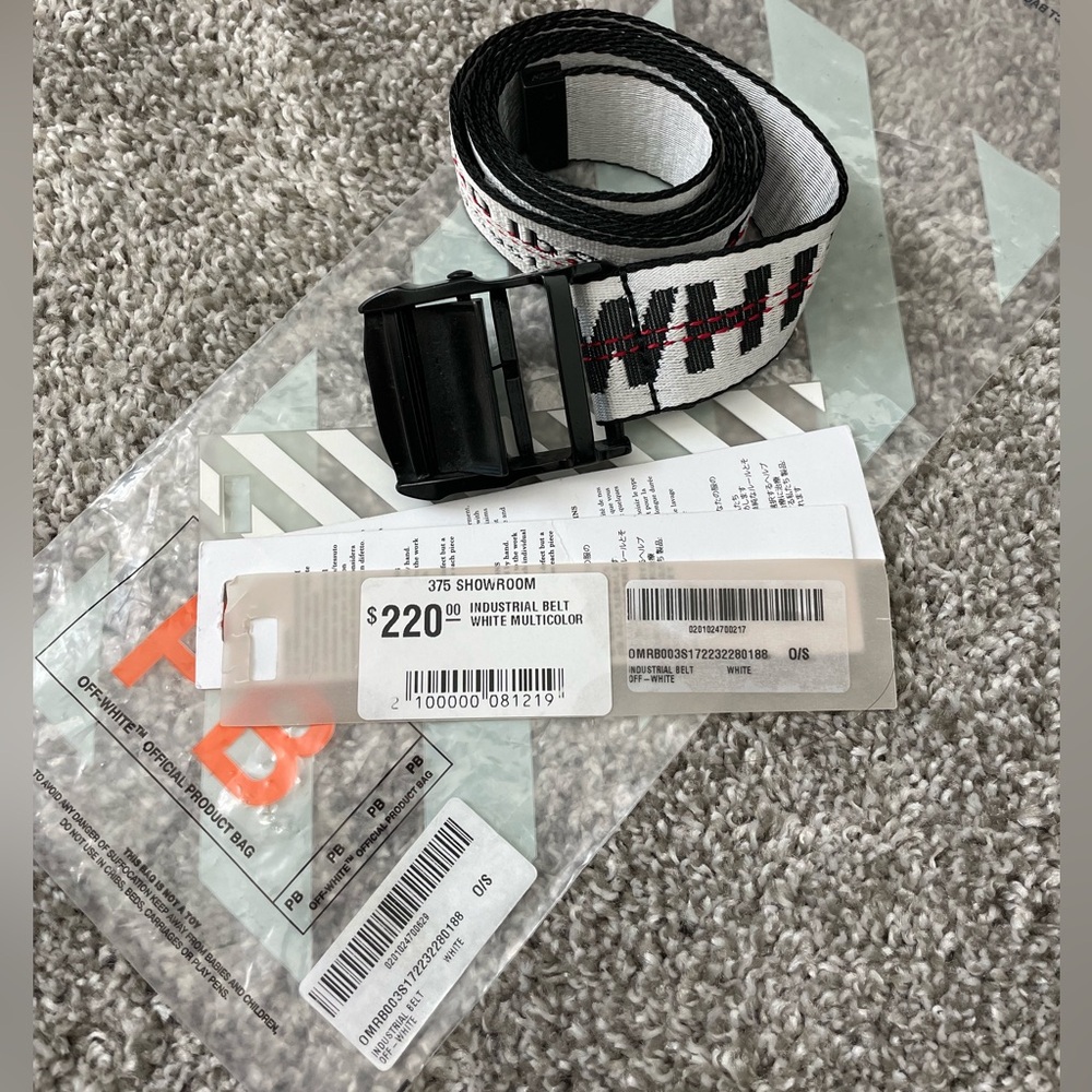Off White Virgil Abloh FW16 Industrial Belt (White)